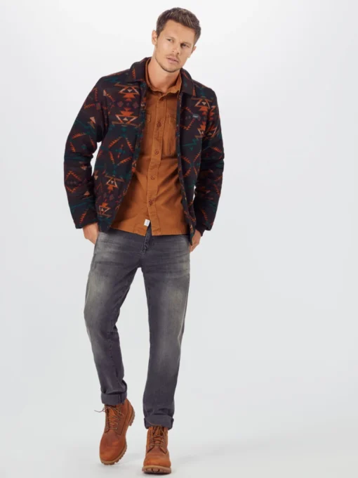 Iriedaily Tussenjassen Regular Fit Tussenjas Santania Heren Bourgogne - Afbeelding 4