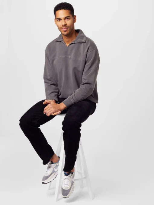 WEEKDAY Sweatshirts Sweatshirt Clark Heren Grijs - Afbeelding 5