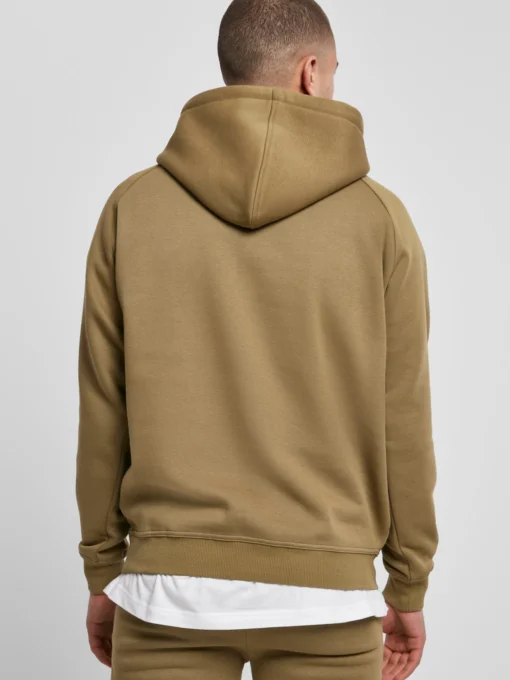 URBAN CLASSICS Hoodies Sweatshirt Blank Heren Olijfgroen - Afbeelding 4