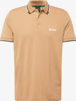 Boss Green Polos Shirt Paddy Heren Camel
