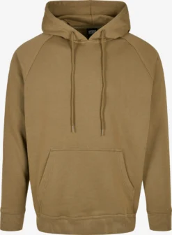 URBAN CLASSICS Hoodies Sweatshirt Blank Heren Olijfgroen