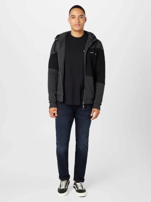 Ragwear Sweatvesten Met Capuchon Sweatvest NYKOS Heren Donkergrijs - Afbeelding 5