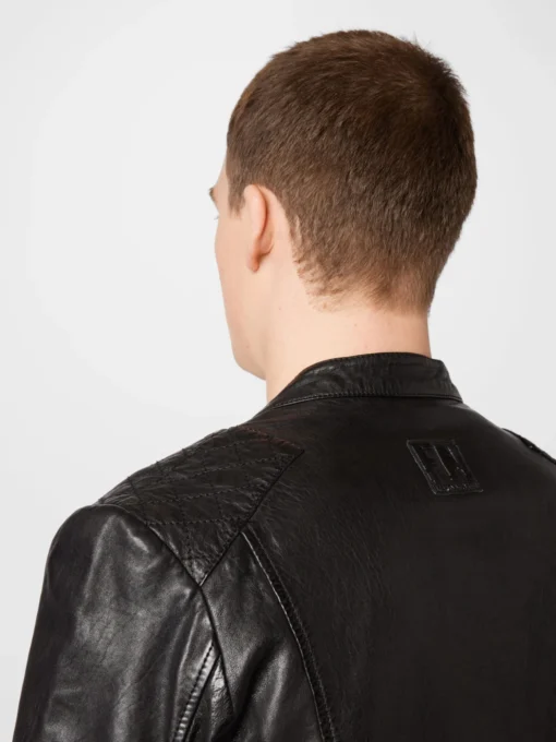 Freaky Nation Leren Jassen Tussenjas Kiano Heren Zwart - Afbeelding 2