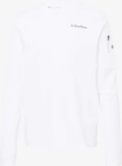 G-Star Raw Longsleeves Shirt Tweeter Heren Offwhite