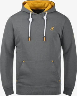 Solid Hoodies Sweatshirt Kenan Heren Grijs