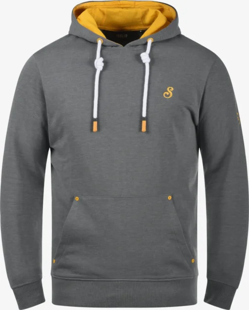 Solid Hoodies Sweatshirt Kenan Heren Grijs