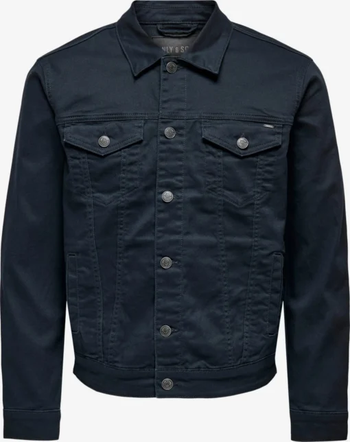 Only & Sons Spijkerjassen Tussenjas COIN Heren Navy
