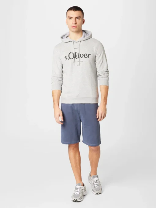 S.Oliver Hoodies Sweatshirt Heren Grijs - Afbeelding 4