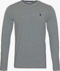 U.S. Polo Assn. Longsleeves Shirt Heren Grijs / Grijs Gemêleerd