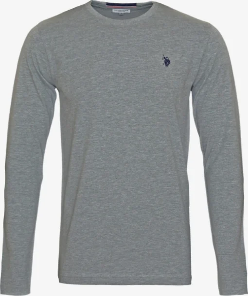 U.S. Polo Assn. Longsleeves Shirt Heren Grijs / Grijs Gemêleerd
