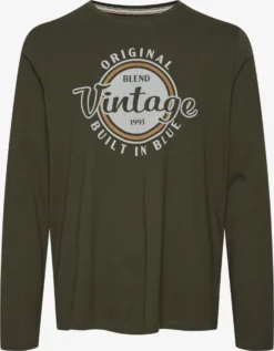 Blend Longsleeves Shirt Heren Groen
