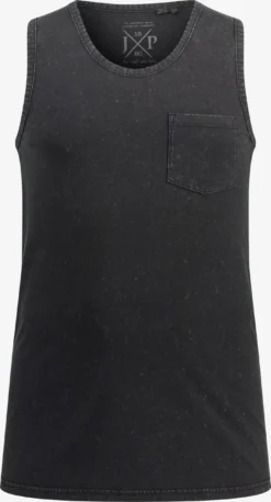 JP1880 Tanktops Shirt Heren Zwart Gemêleerd