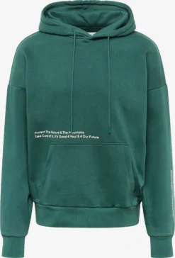 TOM TAILOR Denim Hoodies Sweatshirt Heren Donkergroen