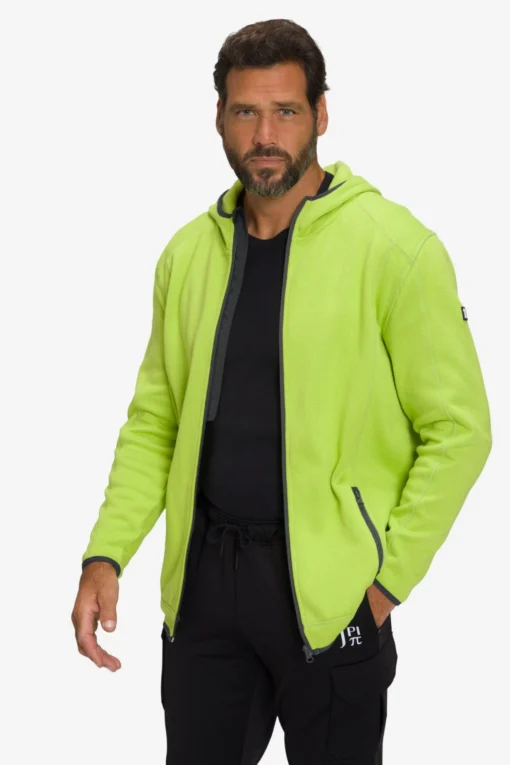 Sweatvesten Met Capuchon Sweatvest Heren Limoen - Afbeelding 3