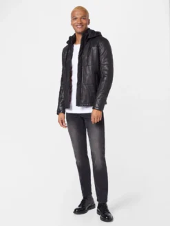 GIPSY Leren Jassen Tussenjas Dule Heren Zwart -Beroemde Herenkleding Winkel 99f7518ed39b2296a3e796a8484330af scaled