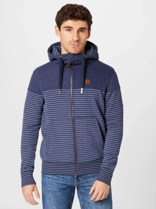Sweatvesten Met Capuchon Sweatvest Heren Navy - Afbeelding 3