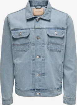 Only & Sons Spijkerjassen Tussenjas Duke Heren Blauw