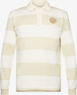 ESPRIT Longsleeves Shirt Heren Beige / Offwhite