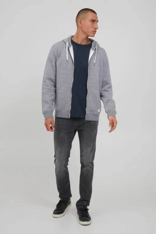 Blend Sweatvesten Met Capuchon Sweatvest GORDON Heren Grijs - Afbeelding 3