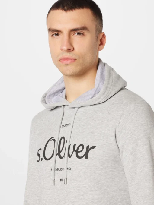S.Oliver Hoodies Sweatshirt Heren Grijs - Afbeelding 5
