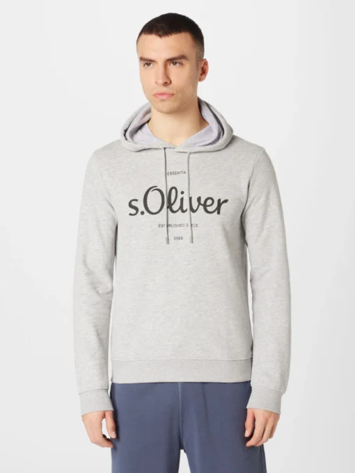 S.Oliver Hoodies Sweatshirt Heren Grijs - Afbeelding 2