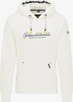 Schmuddelwedda Hoodies Sweatshirt Heren Wolwit