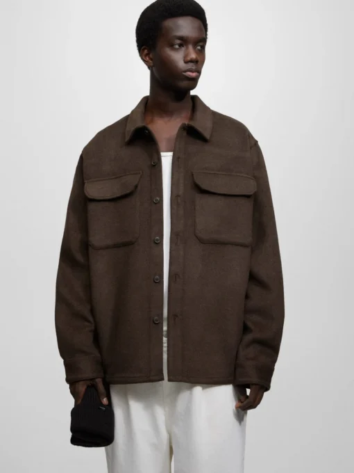 PULL & BEAR Tussenjassen Tussenjas Heren Chocoladebruin - Afbeelding 3