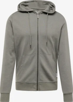 Jack & Jones Sweatvesten Met Capuchon Sweatvest Heren Rookgrijs