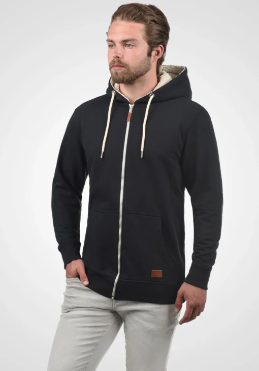 Blend Sweatvesten Met Capuchon Sweatvest Hulker Teddy Heren Zwart - Afbeelding 2