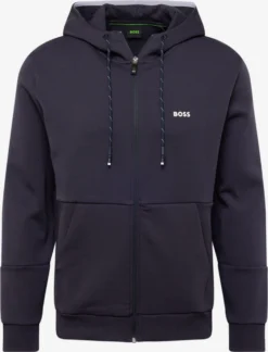 Boss Green Sweatvesten Met Capuchon Sweatvest Saggy 1 Heren Navy