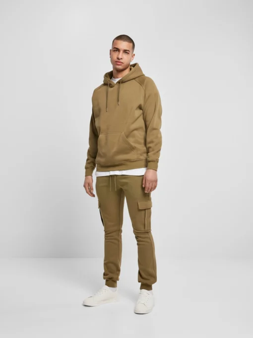 URBAN CLASSICS Hoodies Sweatshirt Blank Heren Olijfgroen - Afbeelding 5