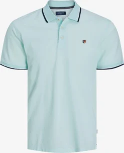 Jack & Jones Polos Regular Fit Shirt WIN Heren Navy / Aqua