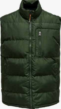 Only & Sons Bodywarmers Bodywarmer JAKE Heren Donkergroen