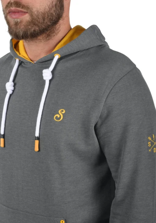 Solid Hoodies Sweatshirt Kenan Heren Grijs - Afbeelding 5