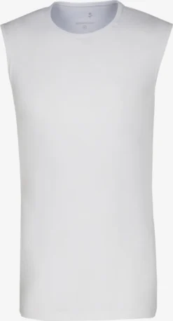 Seidensticker Tanktops Shirt Schwarze Rose Heren Wit