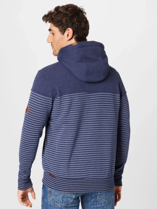 Sweatvesten Met Capuchon Sweatvest Heren Navy - Afbeelding 4